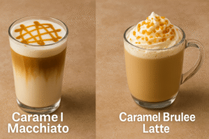 caramel brulee latte vs caramel macchiato