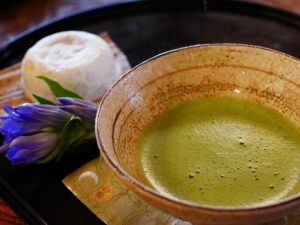 matcha with lavender