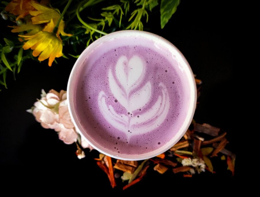 Matcha Lavender Latte Recipe (with Homemade Lavender Syrup)