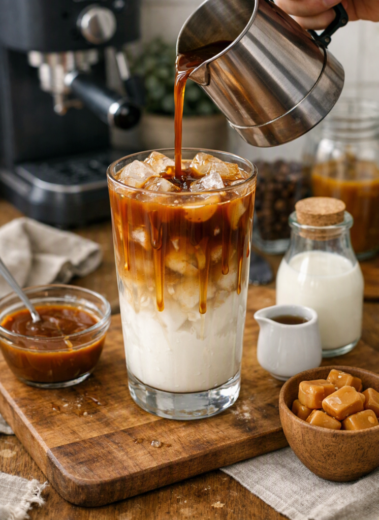 Make Iced Caramel Macchiato at Home
