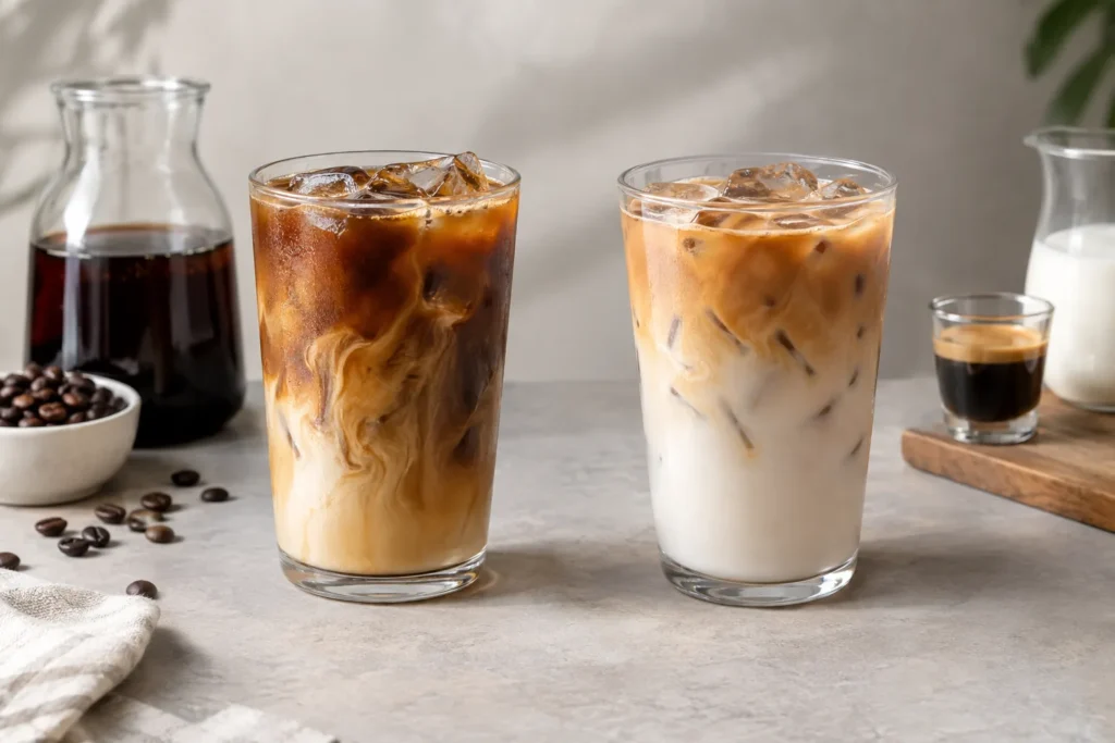 Cold Brew Latte vs iced latte